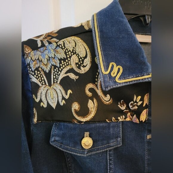 NWT Chico's Denim Heritage Jacket Heirloom Indigo Size Medium - Picture 6 of 16